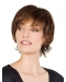 Lace Front Graceful With Bangs Straight Short Human Hair Women Wigs