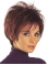 Soft Red Straight Short Capless Synthetic Women Wigs For Cancer
