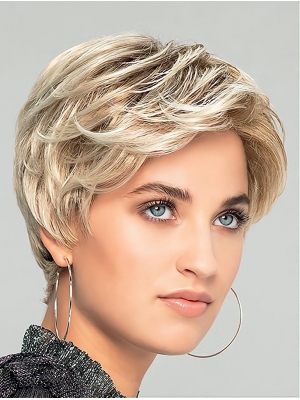 6" Short Wavy Ombre/2 tone Boycuts Gorgeous Hand Tied Synthetic Women Wigs