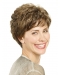 8" Wavy Short Layered Capless Synthetic Wigs For Lady