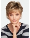  4" Wavy Short Brown Capless  Quality Synthetic Women Wigs