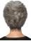 Wavy 8" Capless Short Synthetic Grey Women Wigs