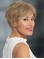 6" Blonde Wavy Short With Bangs Lace Front Synthetic Women Wigs