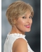6" Blonde Wavy Short With Bangs Lace Front Synthetic Women Wigs