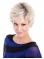 Wavy Short Monofilament Synthetic Grey Hair Wigs For Women