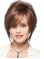Brown Wavy Short Capless Designed Synthetic Women Bobs  Wigs