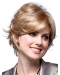 Blonde Wavy Short Monofilament Synthetic Women Wigs