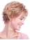 Popular Auburn Wavy Short Glueless Lace Front Synthetic Women Wigs