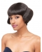 Affordable Black Wavy Short Lace Front Brazilian Remy Human Hair Women Wigs
