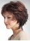 Sassy Monofilament Layered Wavy Short Synthetic Women Wigs For Cancer