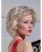 Traditional Blonde Wavy Short Hand-Tied  Classic Synthetic Women Wigs