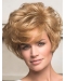 Discount Blonde Wavy Short Monofilament Remy Human Hair Women Wigs