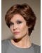 Traditional Auburn Wavy Short Lace Front Synthetic Women Wigs