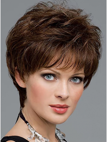  Fabulous Boycuts Wavy Lace Front Synthetic Women Wigs For Cancer