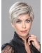 Natural  HF Synthetic Lace Front Monofilament Grey Wigs