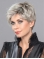 Natural  HF Synthetic Lace Front Monofilament Grey Wigs