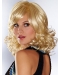 Medium Blonde Curly Capless Synthetic  Women Bobs Wigs