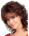 New Auburn Curly Shoulder Length Capless Classic Synthetic Women Wigs