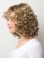 Popular 12" Curly Shoulder Length Layered Mono Synthetic Women Wigs