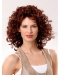 Amazing Curly Auburn Layered Lace Front Human Hair Affordable Women Wigs