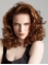Fabulous Auburn Curly Shoulder Length Hand-Tied Synthetic Women Celebrity Wigs