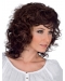 Faddish Brown Curly Shoulder Length Layered Mono Classic Synthetic Women Wigs