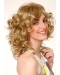 Shining Medium Blonde Curly Lace Front Synthetic Women Wigs