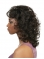 Top Black Curly Shoulder Length Capless Classic Human Hair Women Wigs