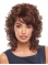 Unique Auburn Curly Shoulder Length lace Front Classic Synthetic Women Wigs