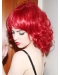 14 Inches Shoulder Length Red Curly Lace Front Remy Human Hair Women Wigs