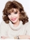 No-fuss Auburn Curly Shoulder Length Lace Front Synthetic Women Wigs