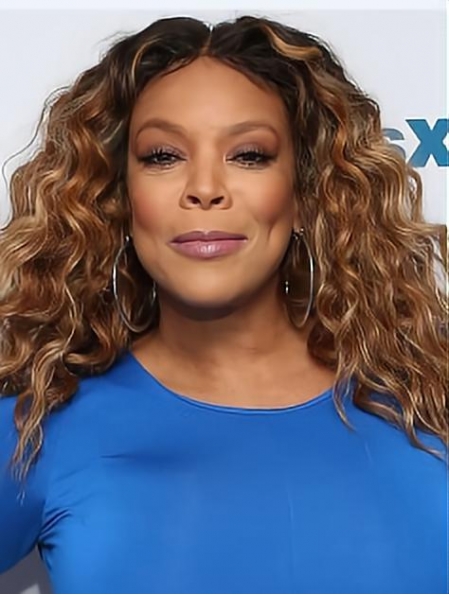 Curly Shoulder Length Lace Front Synthetic Ombre 14" Women Wendy Williams Wigs