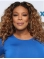 Curly Shoulder Length Lace Front Synthetic Ombre 14" Women Wendy Williams Wigs