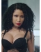  Curly Black Shoulder Length Without Bangs Capless Synthetic  Women Nicki Minaj Wigs