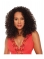 Graceful Brown Curly Shoulder Length Capless Human Hair Wigs & Half Women Wigs