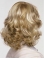 Medium Blonde Designed Curly Mono Synthetic Women Wigs