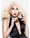 Ideal Blonde Layered Curly Shoulder Length Synthetic Lady Gaga Women Wigs