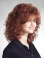 Traditional Auburn Curly Shoulder Length Capless Classic Synthetic Women Wigs