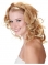 Blonde Curly Shoulder Length Capless Synthetic  Wigs & Half  Women Wigs