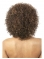 Refined Brown Curly Shoulder Length Glueless Lace Front Synthetic Women Wigs