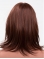 Auburn Shoulder Length Straight With Bangs Capless Synthetic Medium Length Women Wig