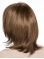 Brown Straight Shoulder Length Monofilament Synthetic Women Wigs 
