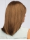 Brown Straight Shoulder Length Monofilament Synthetic Women African Hairstyles Wigs