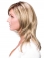 Blonde Straight Shoulder Length With Bangs Hand-Tide Synthetic Women Wigs