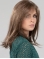 Brown Straight Shoulder Length  Hand-tied Synthetic Women Wigs