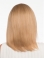 Blonde Straight Shoulder Length Without Bangs Monofilament Human Hair Women Wigs
