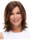 Exquisite Straight Shoulder Length Layered Lace Front Synthetic Women Wigs