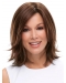 Exquisite Straight Shoulder Length Layered Lace Front Synthetic Women Wigs