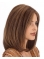 Easy Auburn Straight Shoulder Length Lace Front Human Hair Women Wigs