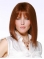 Tempting Auburn Straight Shoulder Length With Bangs Lace Front  Human Hair Women Wigs